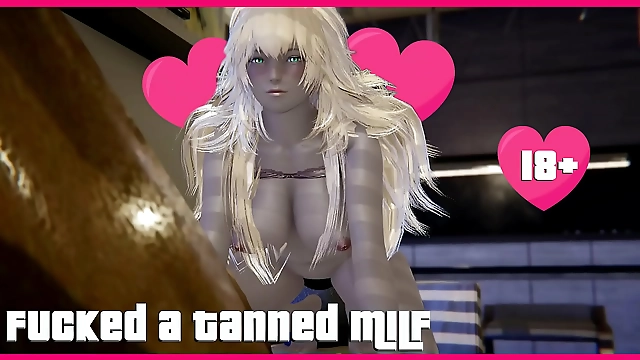 日焼け熟女の快楽〜プレミアム3D変態体験